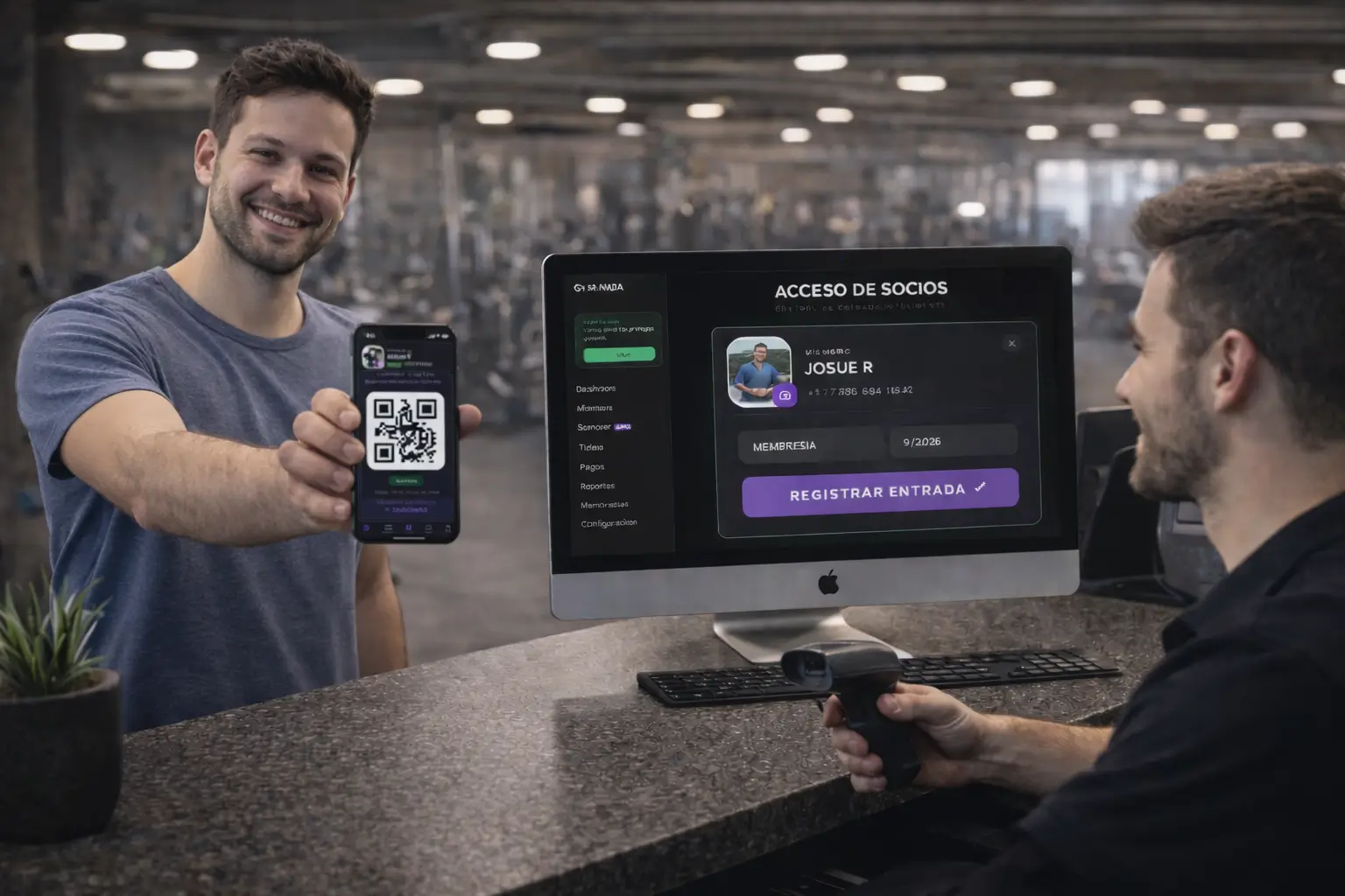 Dashboard del software de gestión Scale IA Dashboard del software de gestión Scale IA — ingresos, asistencias y análisis IA