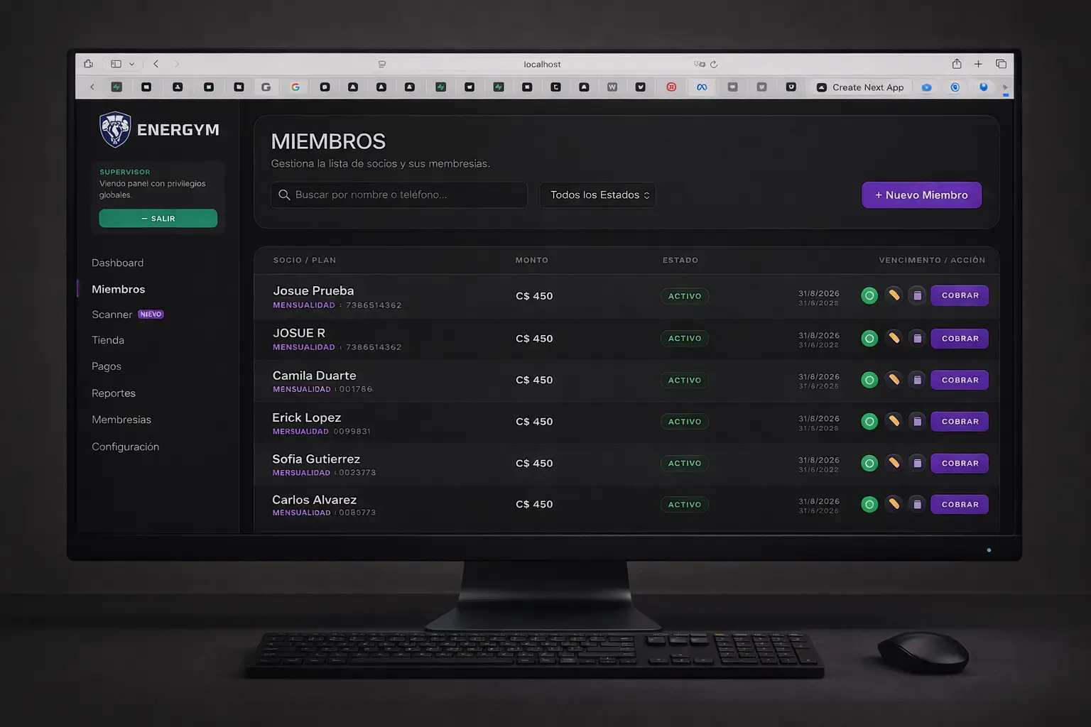 Gestión de Clientes — módulo del software de gestión Scale IA