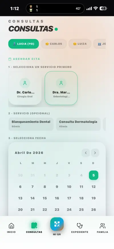 Portal del paciente con agenda Portal de pacientes — agendar consultas