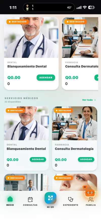 Catálogo de servicios médicos Servicios médicos y farmacia digital
