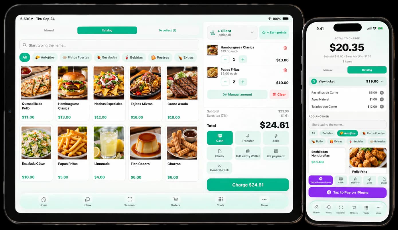 Systema point of sale on iPad and iPhone for restaurants